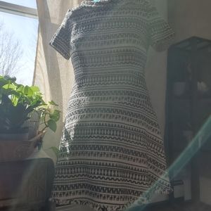 Banana Republic black and white dress